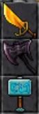 Hide Sword/Axe/Club
